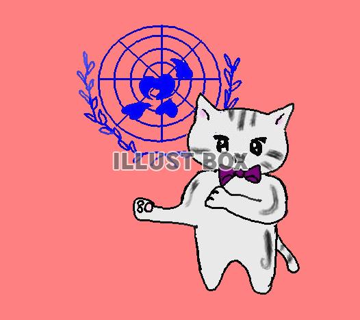 ねこまるが国連加盟を説明？！【透過】PNG