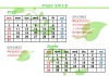 2015年5～6月2か月毎横型のカレンダー