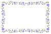 薔薇の花のフレーム黄色横