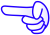 シンプル指アイコン３【透過PNG】