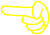 シンプル指アイコン９（指の中も透過）【透過PNG】