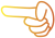 シンプル指アイコン10（指の中も透過）【透過PNG】
