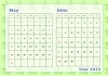 2015年5～6月2か月毎横型のカレンダー