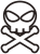 ドクロアイコン４【透過PNG】