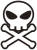 ドクロアイコン５【透過PNG】