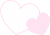 寄り添うハート３【透過PNG】