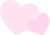 寄り添うハート４【透過PNG】
