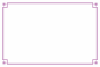 シンプル飾り枠「交差」／パープル