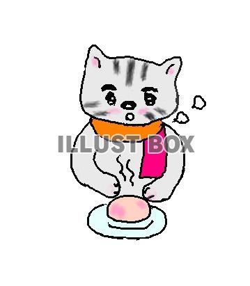 ねこまる、食べてみたい中華まん【透過】PNG