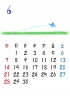 【2015カレンダー】草原とシルエット　6月