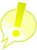 フキダシに入ったビックリマーク１【透過PNG】