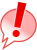 フキダシに入ったビックリマーク２【透過PNG】