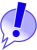 フキダシに入ったビックリマーク３【透過PNG】