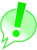 フキダシに入ったビックリマーク４【透過PNG】