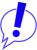 フキダシに入ったビックリマーク11（吹き出し内も透過）【透過PNG】