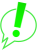 フキダシに入ったビックリマーク12（吹き出し内も透過）【透過PNG】