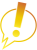 フキダシに入ったビックリマーク14（吹き出し内も透過）【透過PNG】