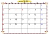 2015年5月トランプ枠と羊のカレンダー