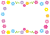 かわいい小花のフレーム【透過PNG】