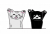 ねこまる＆くろ・・万歳三唱【透過】PNG