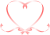 リボンのハート１【透過PNG】