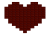 板チョコのハート【透過PNG】