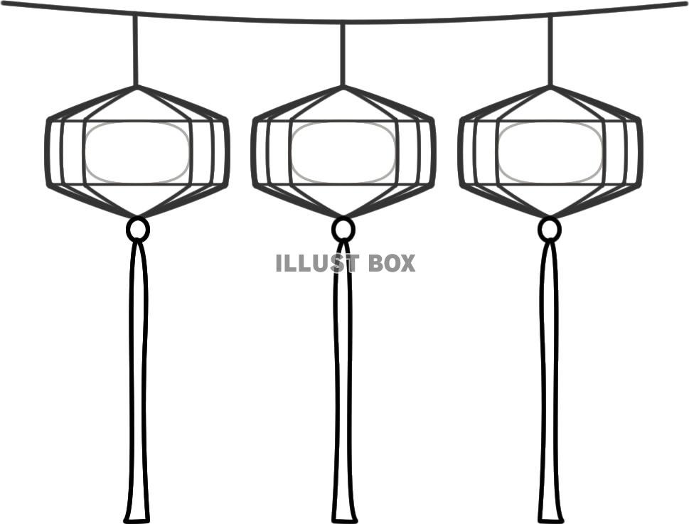 【透過png】３連ちょうちん16