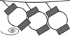 【透過png】３連ちょうちん8
