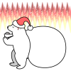 【透過png】クリスマスカード用イラスト4