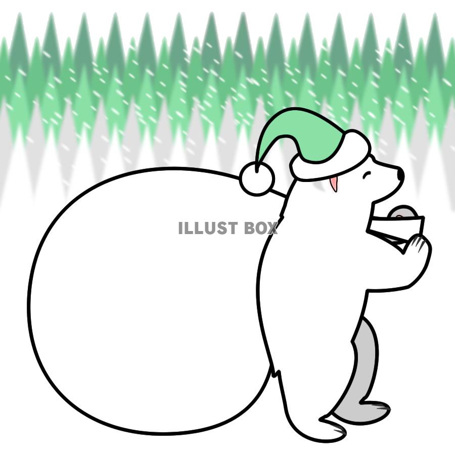 【透過png】クリスマスカード用イラスト3