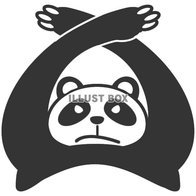 【透過png】おこったパンダちゃん×マークイラスト1