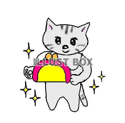 ねこまるのサイフ【透過】PNG