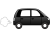 シンプルな車 ２【透過PNG】