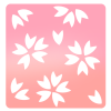 桜のワンポイント（透過PNG）