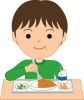 給食の時間１　透過png