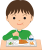 給食の時間１　透過png