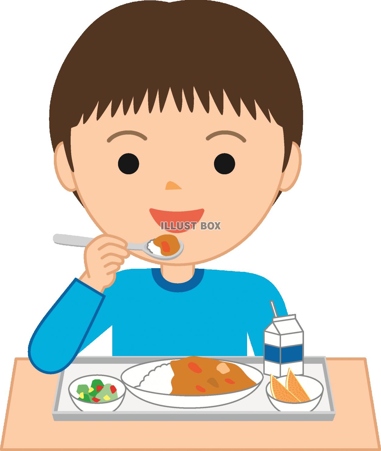 給食の時間２　透過png