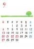 【2015カレンダー】草原とシルエット　9月