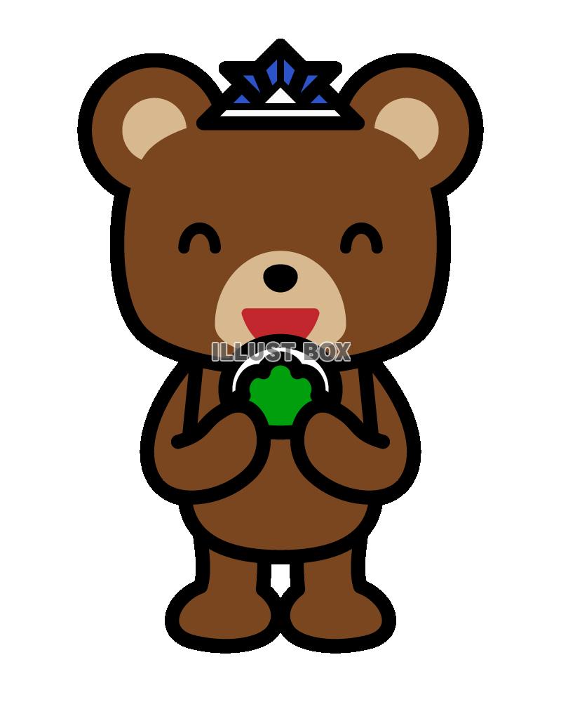 こどもの日のクマ4　(透過PNG)