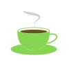 コーヒー入りカップ（緑）