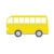 可愛い黄色いバス