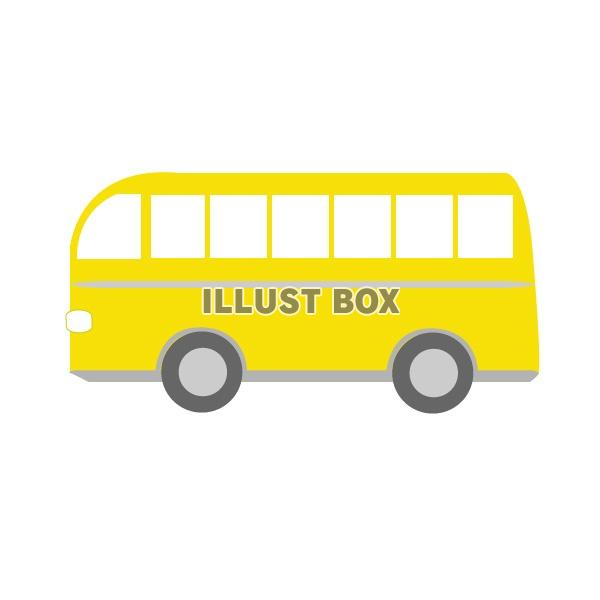 無料イラスト 可愛い黄色いバス