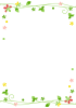 小さな植物のフレーム　透過ＰＮＧ