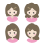 女性の顔