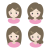 女性の顔２