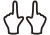 指の操作アイコン2A【透過PNG】