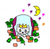 ねこまる・・・星の王子様になる【透過】PNG