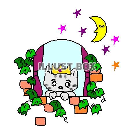 無料イラスト ねこまる 星の王子様になる 透過 Png