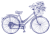 【透過png】自転車と花