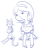【透過png】女の子と猫